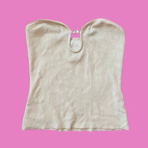 H&M Pearl cut out tube top